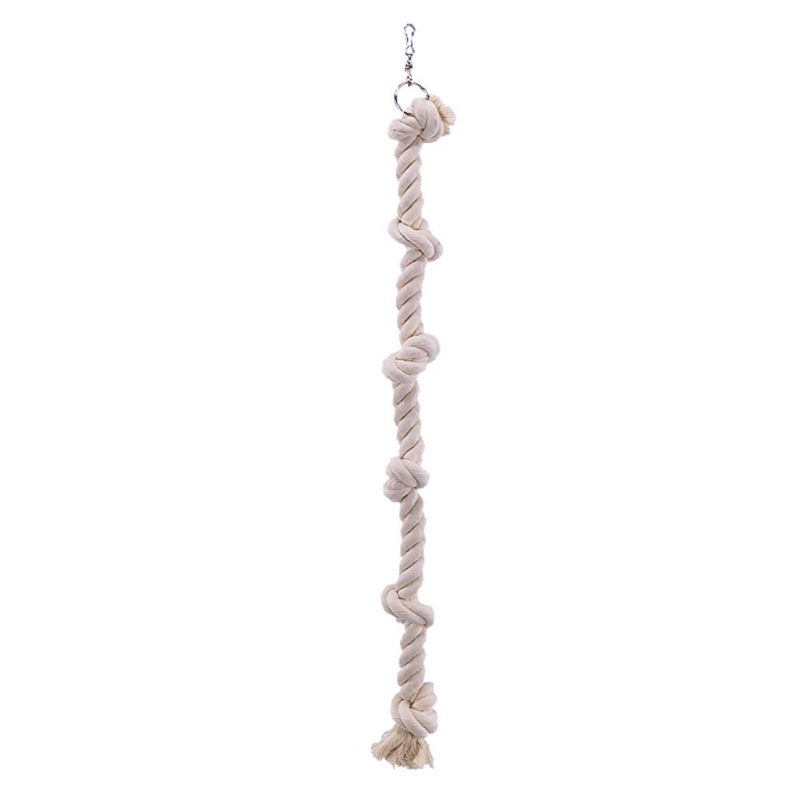 new Bird Chew Hanging Parrot Climbing Toy Cotton Rope with Knots Swing Toy Cage Accessories for Small and Bird