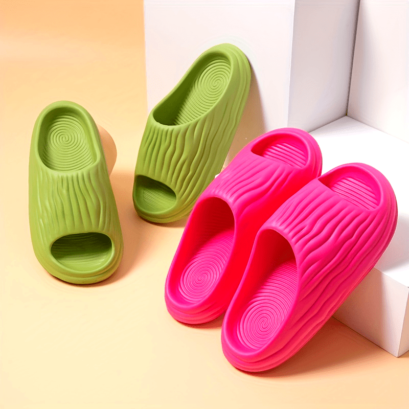 Women's thick-soled home slippers, comfortable solid color non-slip slippers, home light shoes, non-slip and durable