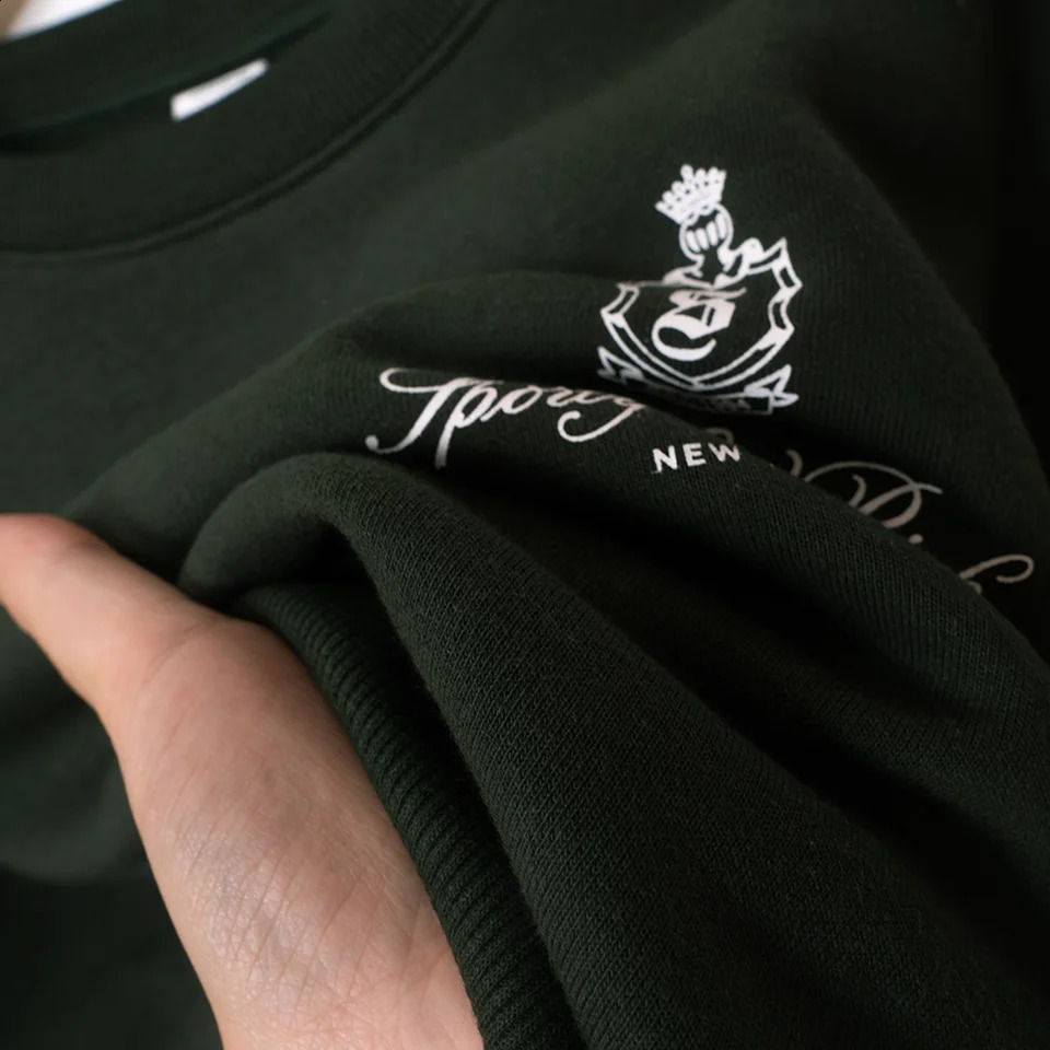 ZESSAM York Letter Graphic Print Sweatshirt Women Long Sleeve Sporty Female Pullover Vintage Casual Short Style Lady Top 240827