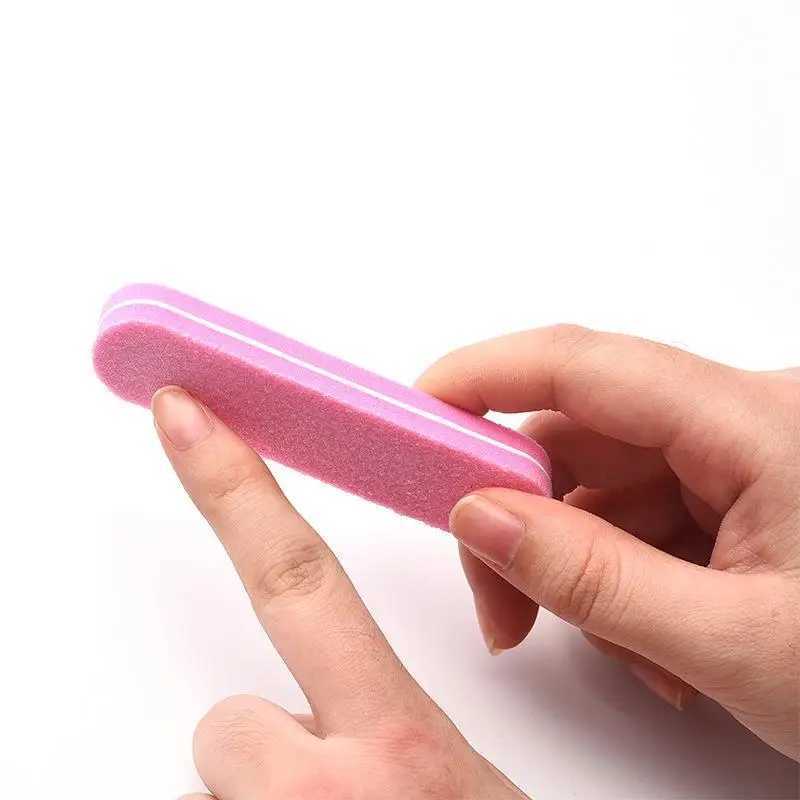 10/20 pieces of colored sponge buffer nail file grit double-sided polishing foam nail buffer DIY nail art salon processing tools W240829