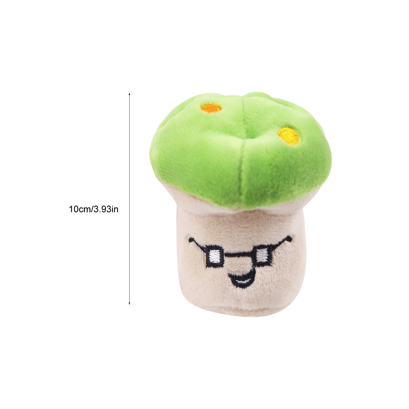 Plush Dog Toy Cartoon Mushroom Shaped Bite Resistant Teeth Grinding Reduce Boredom Interactive Puppy Chew Toy