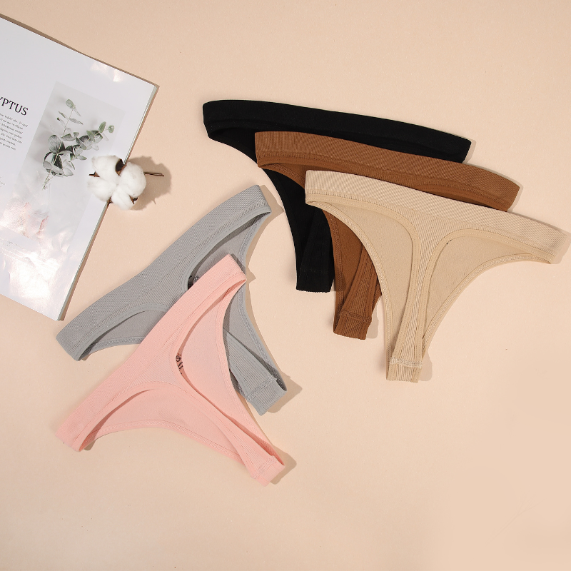 Five piece set - Women's solid color seamless high waist high elasticity shaping sports underwear-XY4122