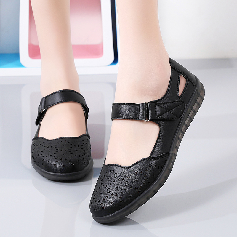Women's Luxury Sandals 2023 Casual Summer Shoes Low Heels For Wedges Shoes Soft Bottom Chaussure Femme Summer Footwear Round Toe