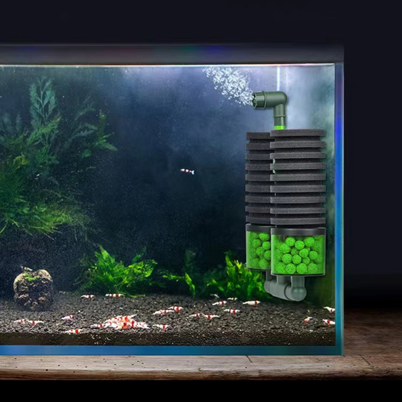 Dual Use Aquarium Fish Tank Filter Sponge Biochemical Cotton Aquarium Filtration Biospong Accessories with Removable Filter Box