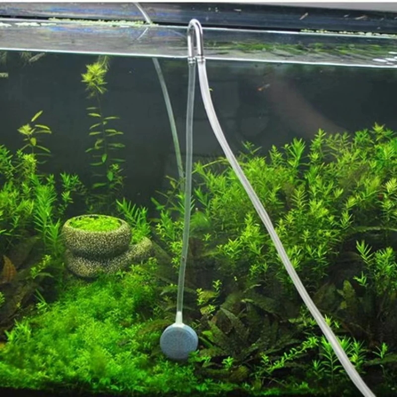 U Shape Aquarium Air Tube Connector For Co2 Diffuser Oxygen Pump System Stainless Steel For 4-5mm Tube Fish Tank Accessories