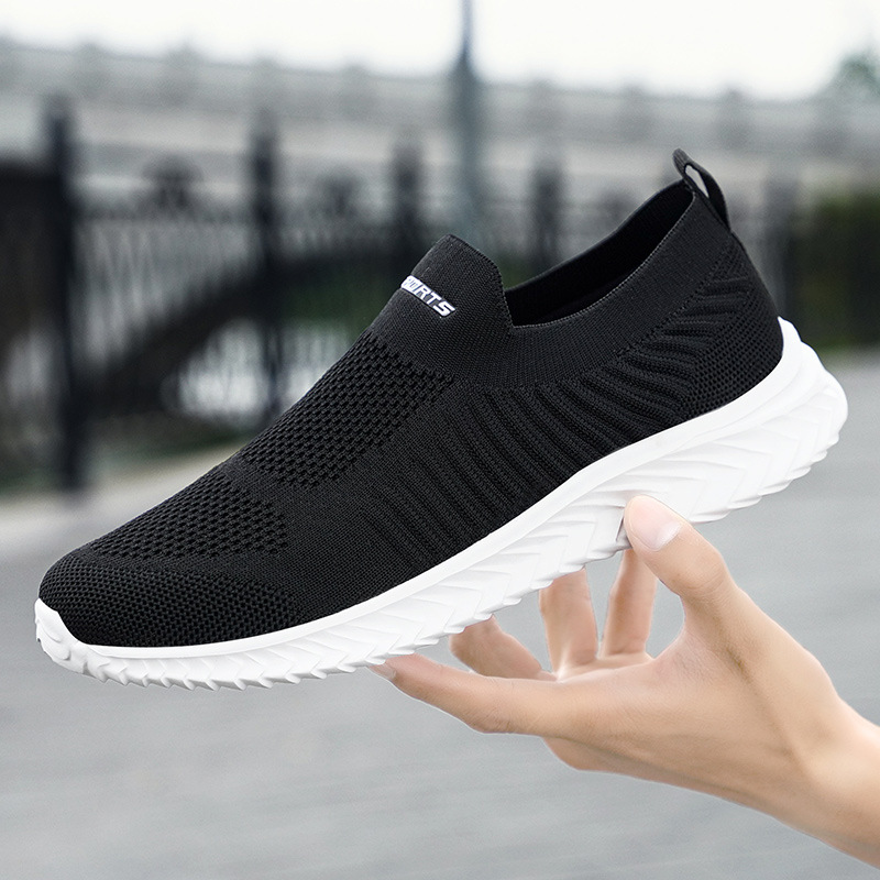 Shoes Men Vulcanize Mesh Men Shoes Lightweight Comfortable Men's Sneakers 2023 Autumn Fashion Slip On Flats Shoes Male Loafers