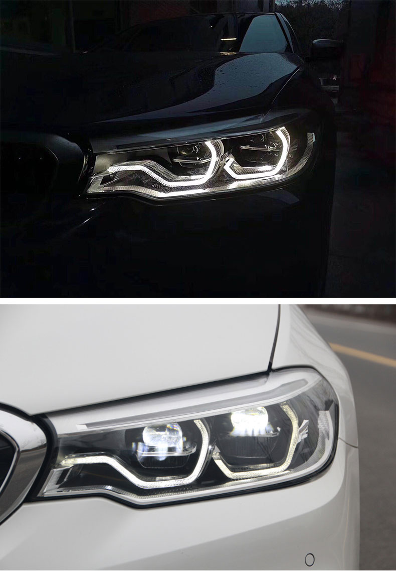 Car LED Daytime Running Lights For BMW G30 Headlights 20 17-20 20 525i 530i 535i G38 F90 Low Beam Front Lamp