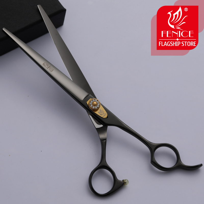 Fenice 7/7.5/8 inch Professional Pets Grooming Tools Cutting Scissors Dog/Cat Hair Cutting Shears Straight Scissors