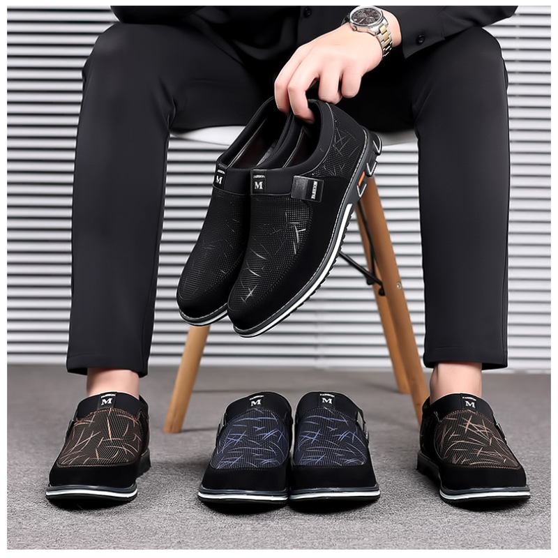Classic Leather Slip-On Loafers Men - Timeless Business Shoes for Office and Casual Wear