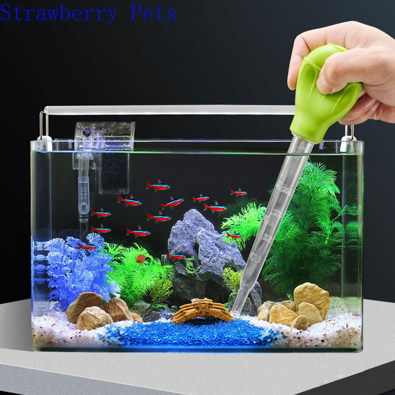 57cm 30ml 50ml Aquarium Clean Tool Pipette Fish Tank Siphon Pump Water Changer Aquarium Accessories with Extension Tube