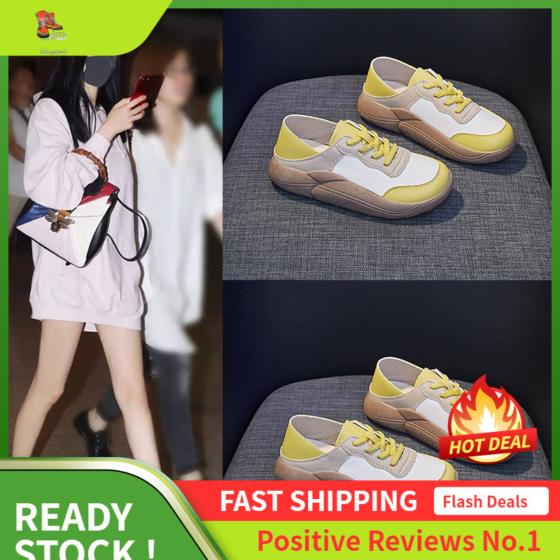 Ddmysports Spring New Korean Edition Little White Ins Students Casual Street Photography Shoes For Women Thick Soled Eight Increasing S OUTDOOR