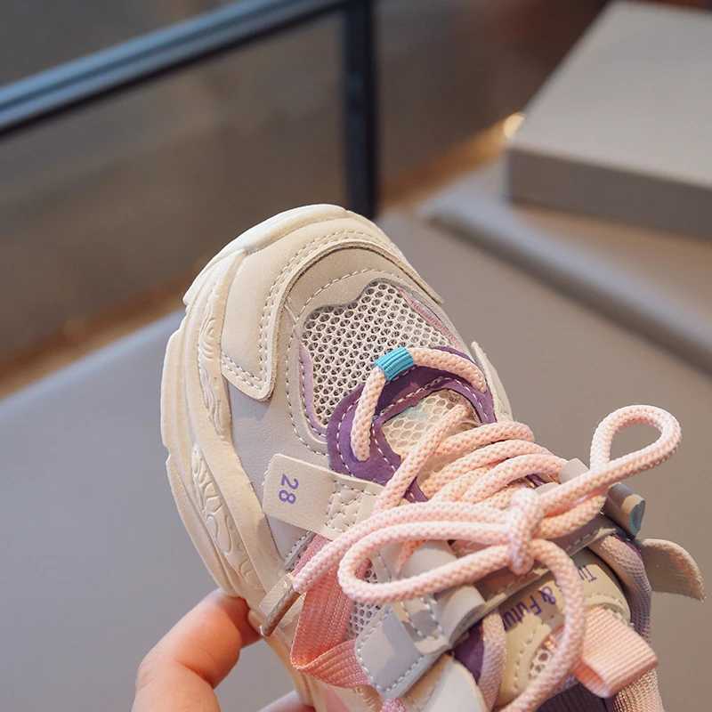 Children Mesh Breathable TPR Casual Sneakers Sport Shoes Toddler Boys Girls Running Shoes Kids Tennis 3-6 Years Chunky SneakersXJ250311