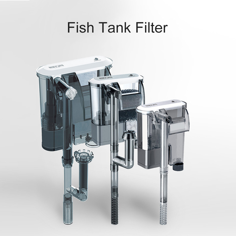 Fish Tank Filter Manure Cleaner Silent Suspension Oxygen Pump External Waterfall Filter Equipment Aquarium Accessories