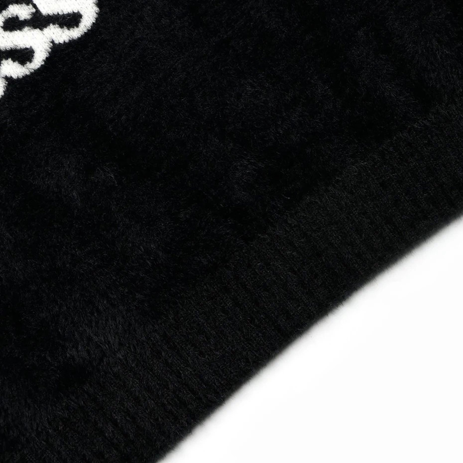 Cats Graphic Sweaters Mens Street Clothing Hip Hop Oversized Harajuku Sweater Black Beige Loose Pullover Sweater Knitted Jumper Y2K 240829
