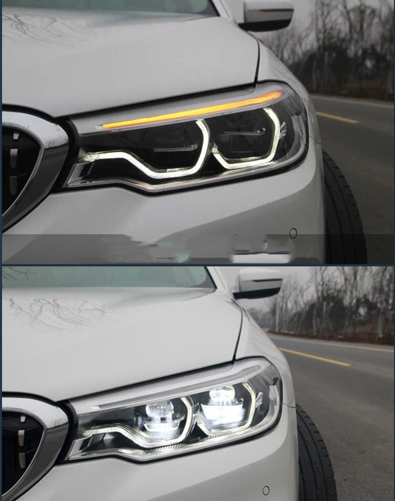Car LED Daytime Running Lights For BMW G30 Headlights 20 17-20 20 525i 530i 535i G38 F90 Low Beam Front Lamp