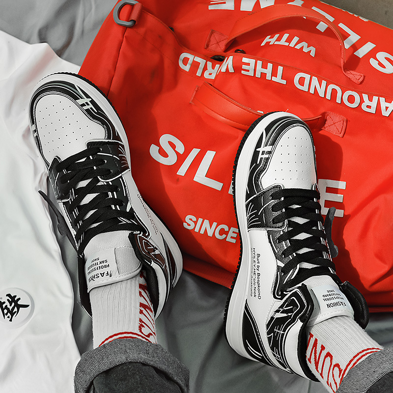 Sneakers: Nezuko Anime Cartoon Cosplay High Top Shoes for Men & Women 4