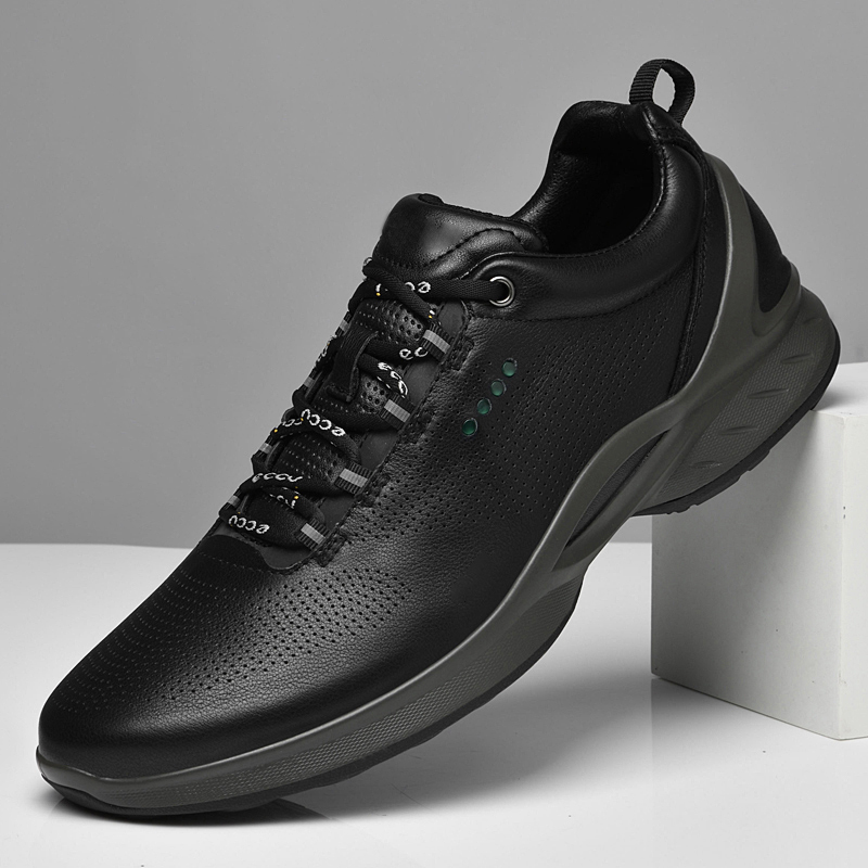 Luxury Brand Mens Sneakers Genuine Leather Men Casual Shoes Leisure Walk Male Outdoor Trainer Comfy Versatile Man Treking Shoes