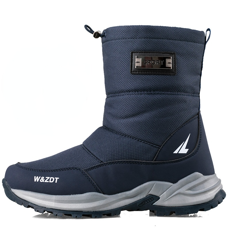 2021 Outdoor Winter Men Shoes Non-slip Waterproof Snow Boots Thicken Plush Warm Winter Boots Platform Booties Zapatos De Hombre