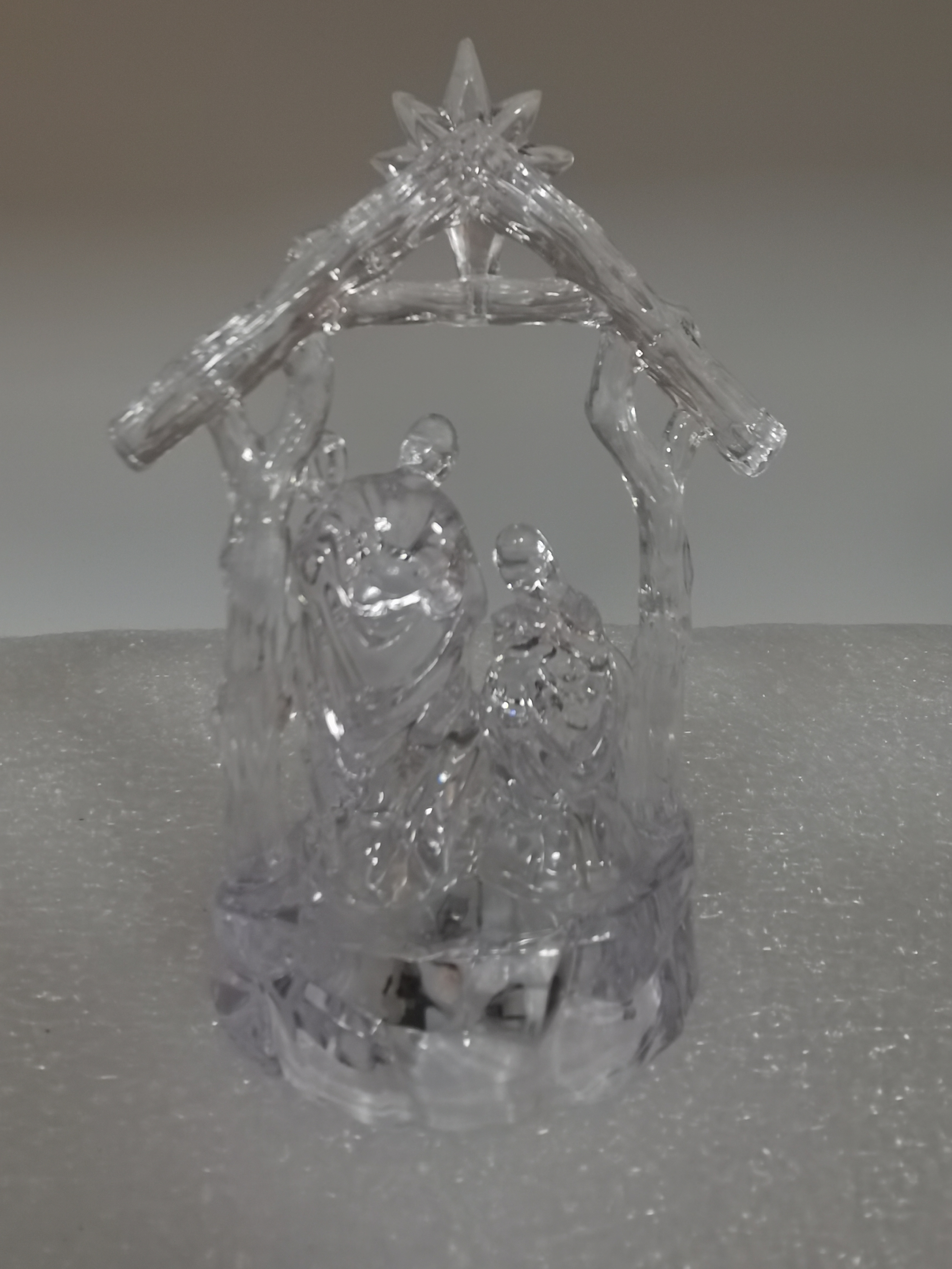 Christmas manger Nativity Day religious holiday decorations LED lights ps material decoration