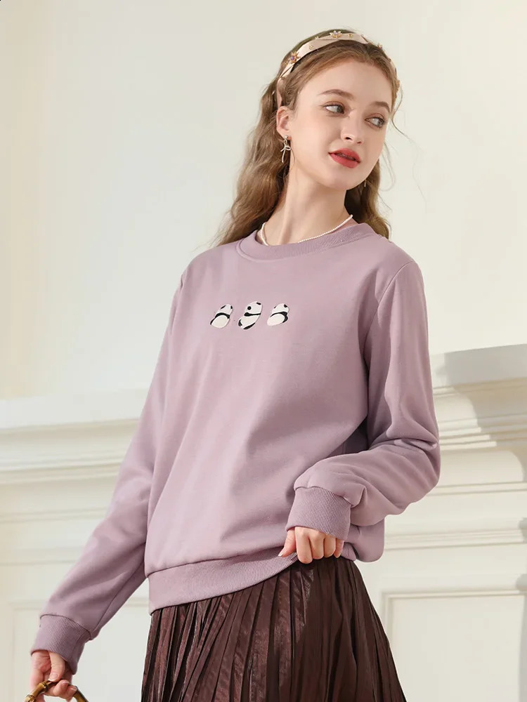 I believe in your womens embroidered hooded sweatshirt with velvet thick round neck for winter warm lazy loose casual top 2234195394 240827
