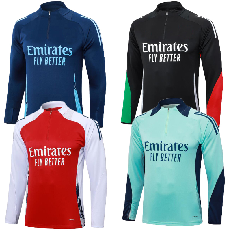 New 2024 2025 tracksuit jersey Mensoccer football 23 24 MEN Half pulled Long Sleeve soccer football Gunners training suit survetement foot chandal jogging top