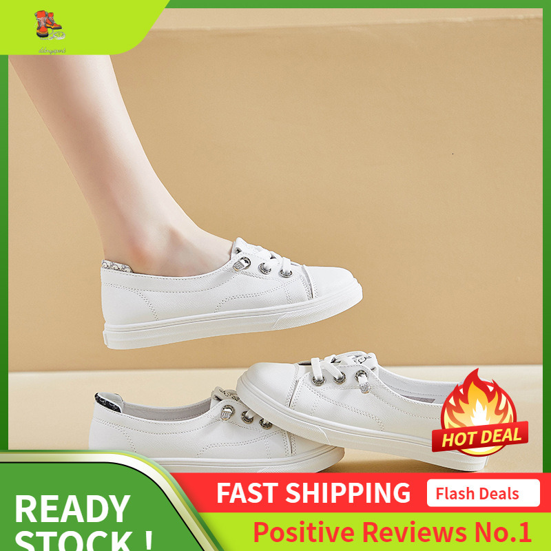 Ddmysports Summer One Step White New Korean Edition Ins Female Students Breathable Board Casual Shoes Street Shot A OUTDOOR