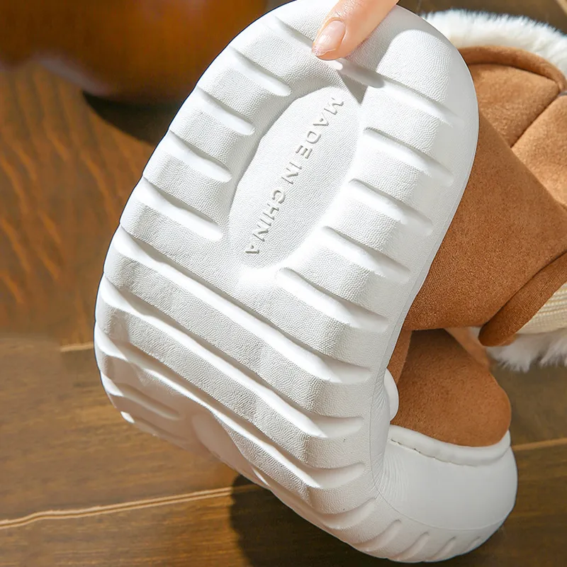 Chunky Platform Fur Snow Women 2023 Light Non Slip Thicken Plush Winter Shoe Woman Comfort Soft Keep Warm Ankle Boots