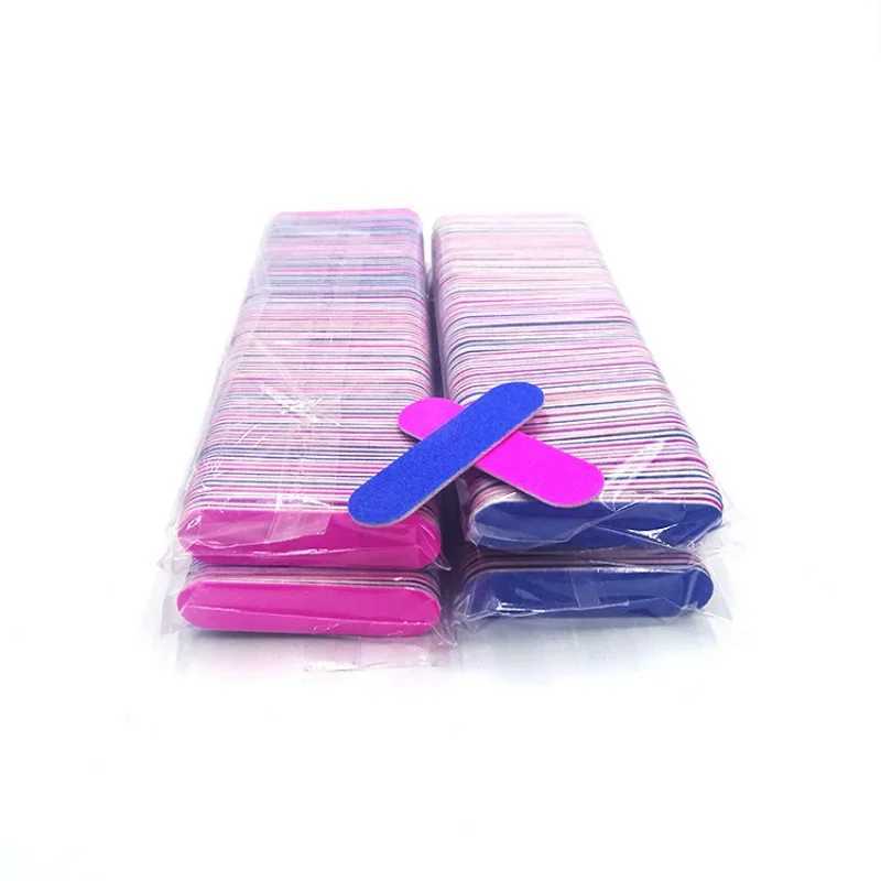 8.5cm/5cm 100 pieces double-sided nail art sanding strip wooden nail file sanding strip nail art tool W240829
