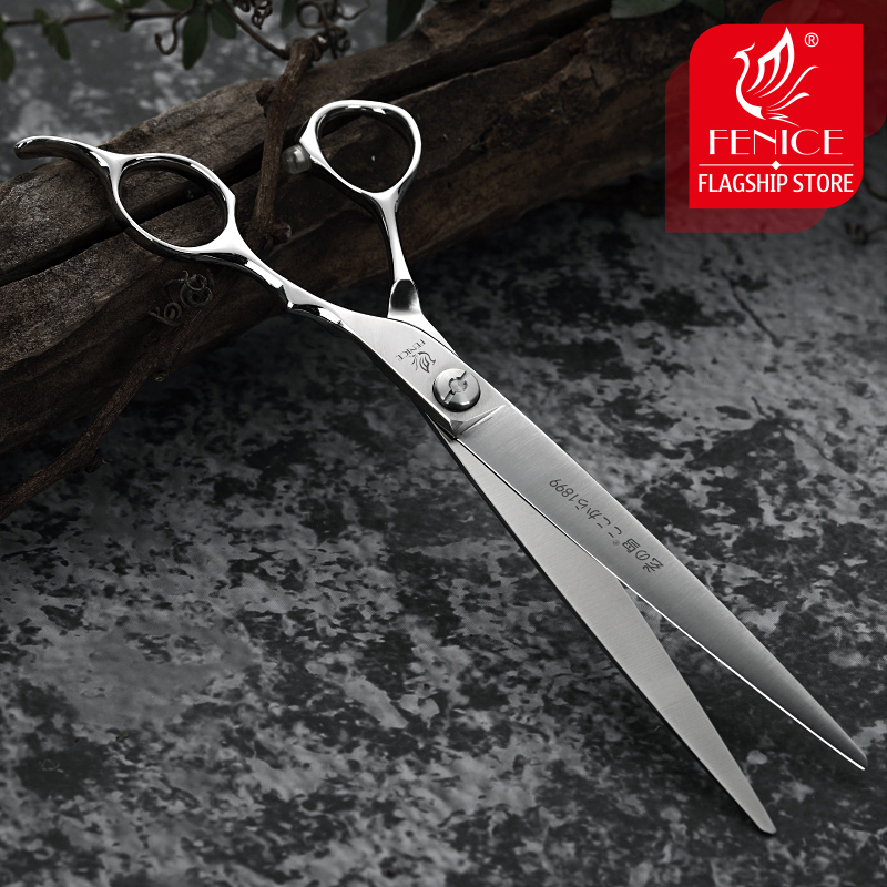 Fenice 7/7.5 inch ATS314 steel dog grooming scissors for pet cutting scissors dog scissors grooming shears tesoura tijeras