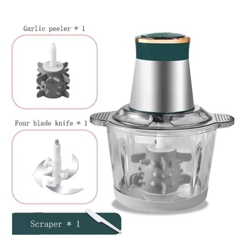 Multi functional garlic peeler household electric meat grinder garlic chopper fruit and vegetable chopper kitchen tool M240830