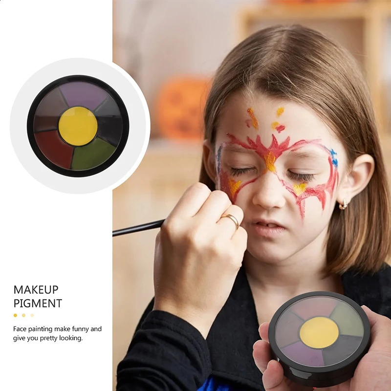 SFX Makeup 6-Color and Body Painting Stage Special Effects Halloween Party Fancy Costume Children Role Playing Makeup Children and Adults 240829