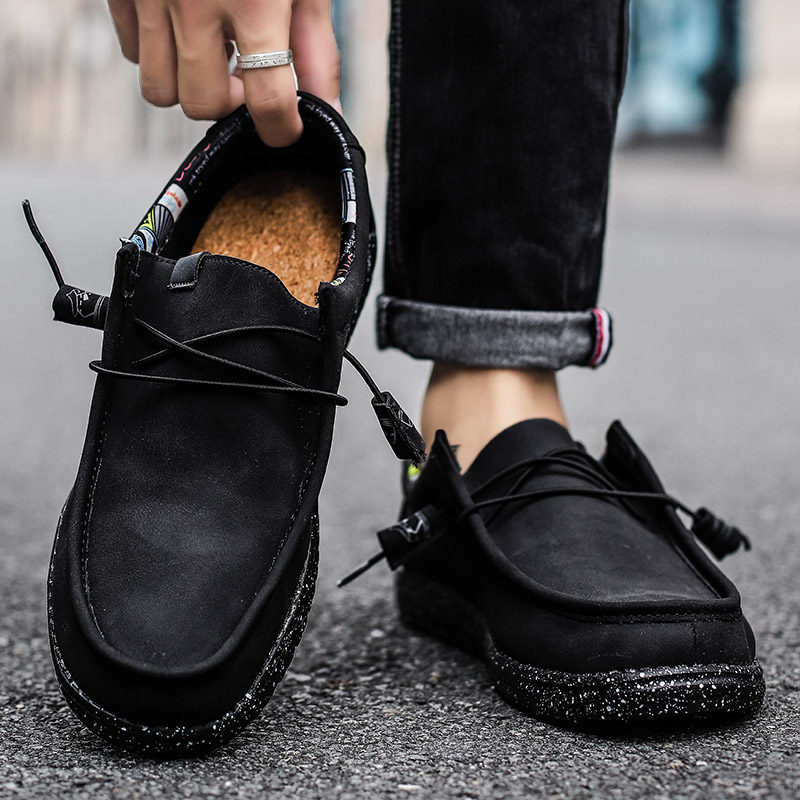 Spring Summer Sneakers Vulcanized Comfortable Breathable Flat Soft Fashion Men's Shoes Big Size 40- 48