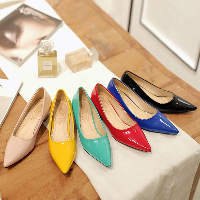 Low Fashion Heels Elegant Pumps Women's Casual Candy Yellow Blue Red Nude Short Heeled Office Wedding Dress Shoes Ladies 09f3