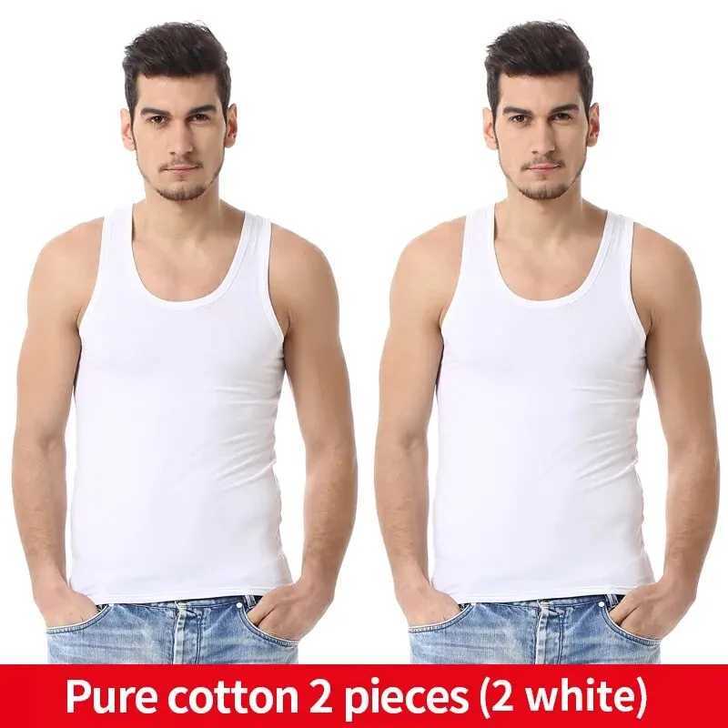 2-piece mens four season ultra-thin casual vest for fitness young mens clown sleeveless T-shirt middle-aged and elderly mens comfortable soleW240718