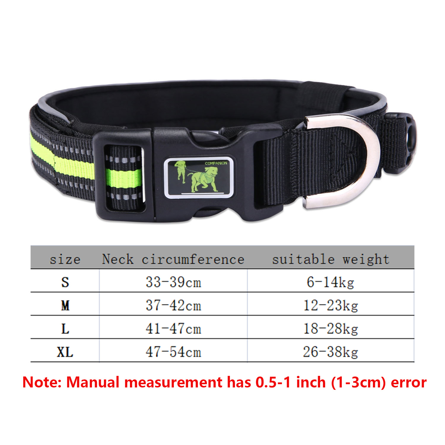 Nylon Reflective Pet Collar Small and Medium-sized Dog Pet Collar Mesh Comfortable & Breathable for Dog Out Training Dog Collar