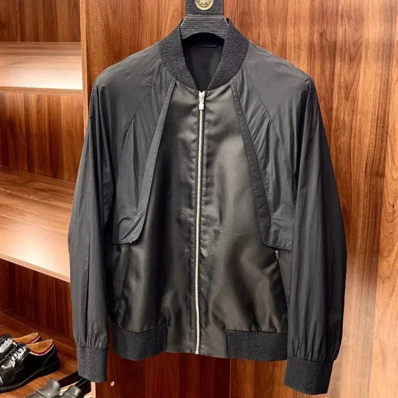 Fashion D Mens Casual Coats Streetwear Man Trench Coat Y2k Jackets Comfortable Clothing 240827