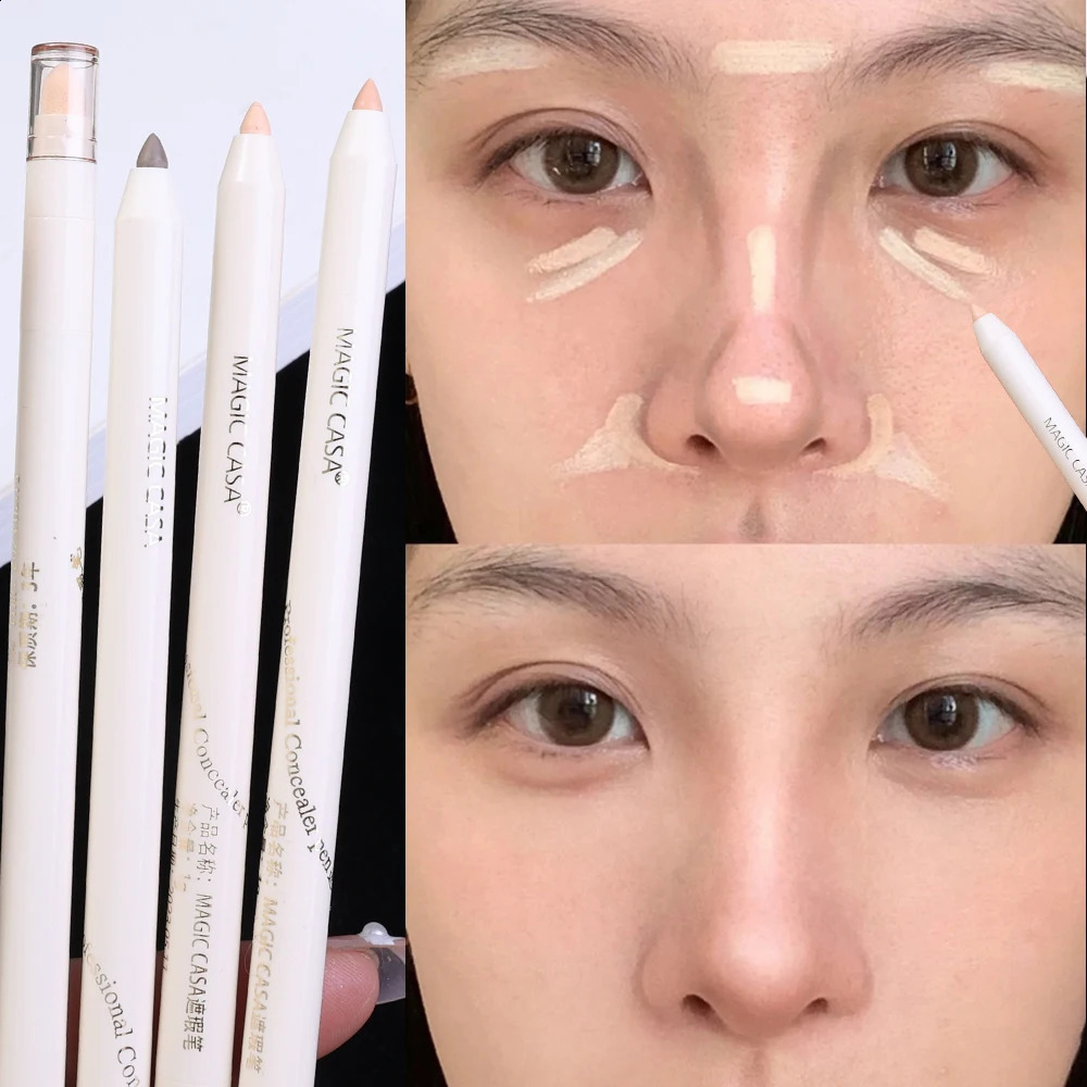 Shadow concealer Long lasting full coverage waterproof mark concealer contour stick cosmetic 240829