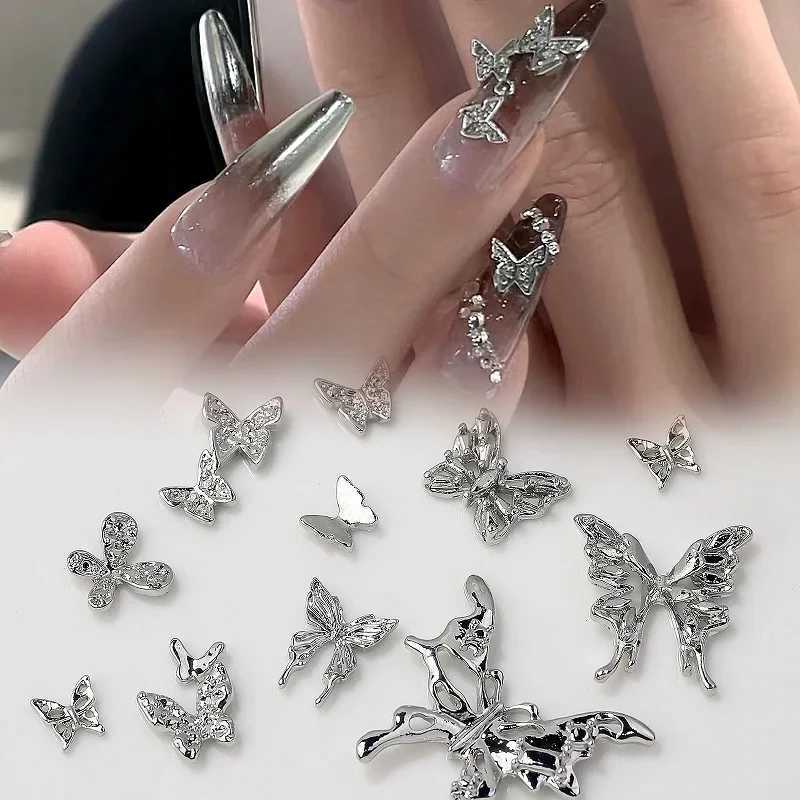 20 Butterfly Accessories Ribbon Accessories Ribbon Nail Charm Kawaii Nail Charm Bow Charm Nail Pattern Butterfly Decoration W240829