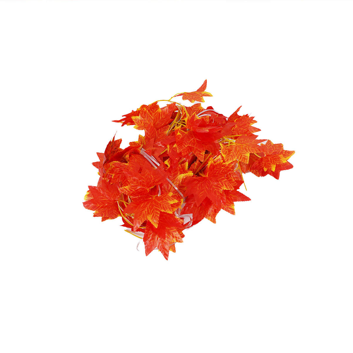 LED light string maple leaf vine simulation autumn decoration festival arrangement small colored lights USB copper wire curtain lights