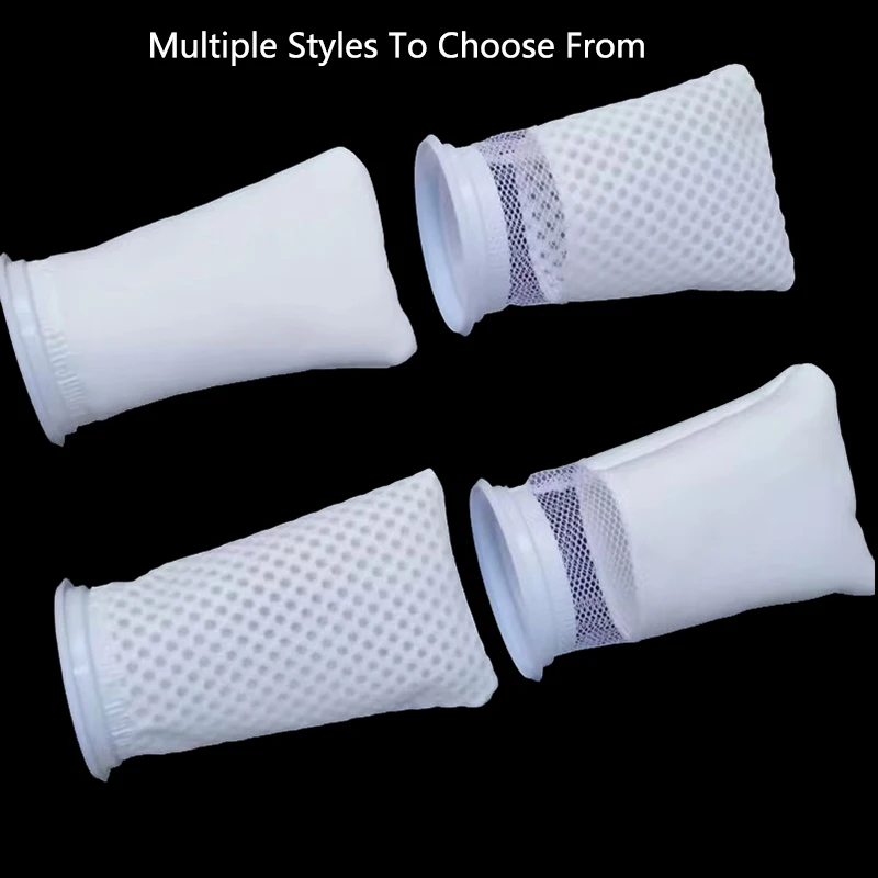 Anti Overflow Aquarium Filter Bag with Frame Washable Reusable Mesh Foam Carpet Sock Bag for Fish Marine Filtration System Hot