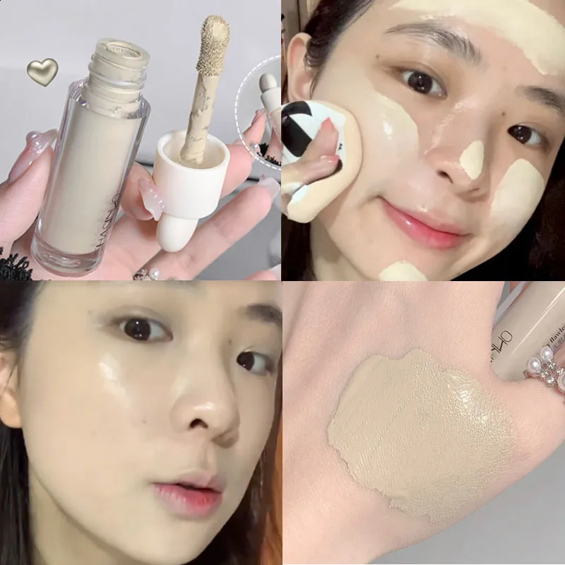 3-color waterproof matt liquid concealer durable full coverage dark circle corrector professional basic female makeup 240829