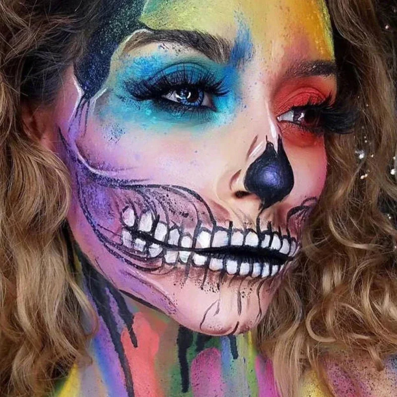painting painting Color eye shadow Easy to clean Makeup Body painting Festival Halloween Makeup Body painting Wholesale 240829