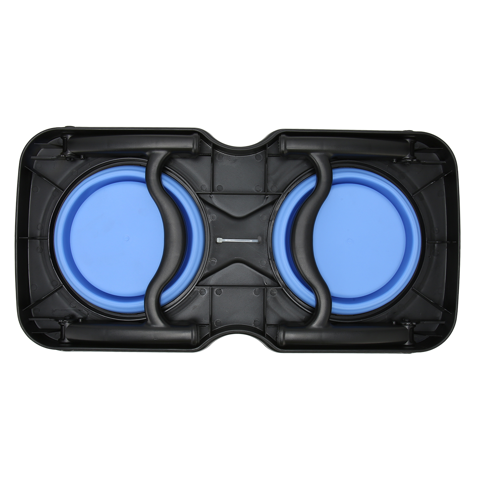 Foldable Elevated Dog Bowls Portable Double Folding Raised Dog Bowls With Stand For Outdoor Camping Travel