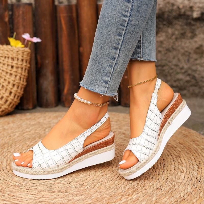 2025 NEW Summer Casual Lightweight Wedges Women Sandals peep toe Platform Shoes With Heels Sandalias Mujer e