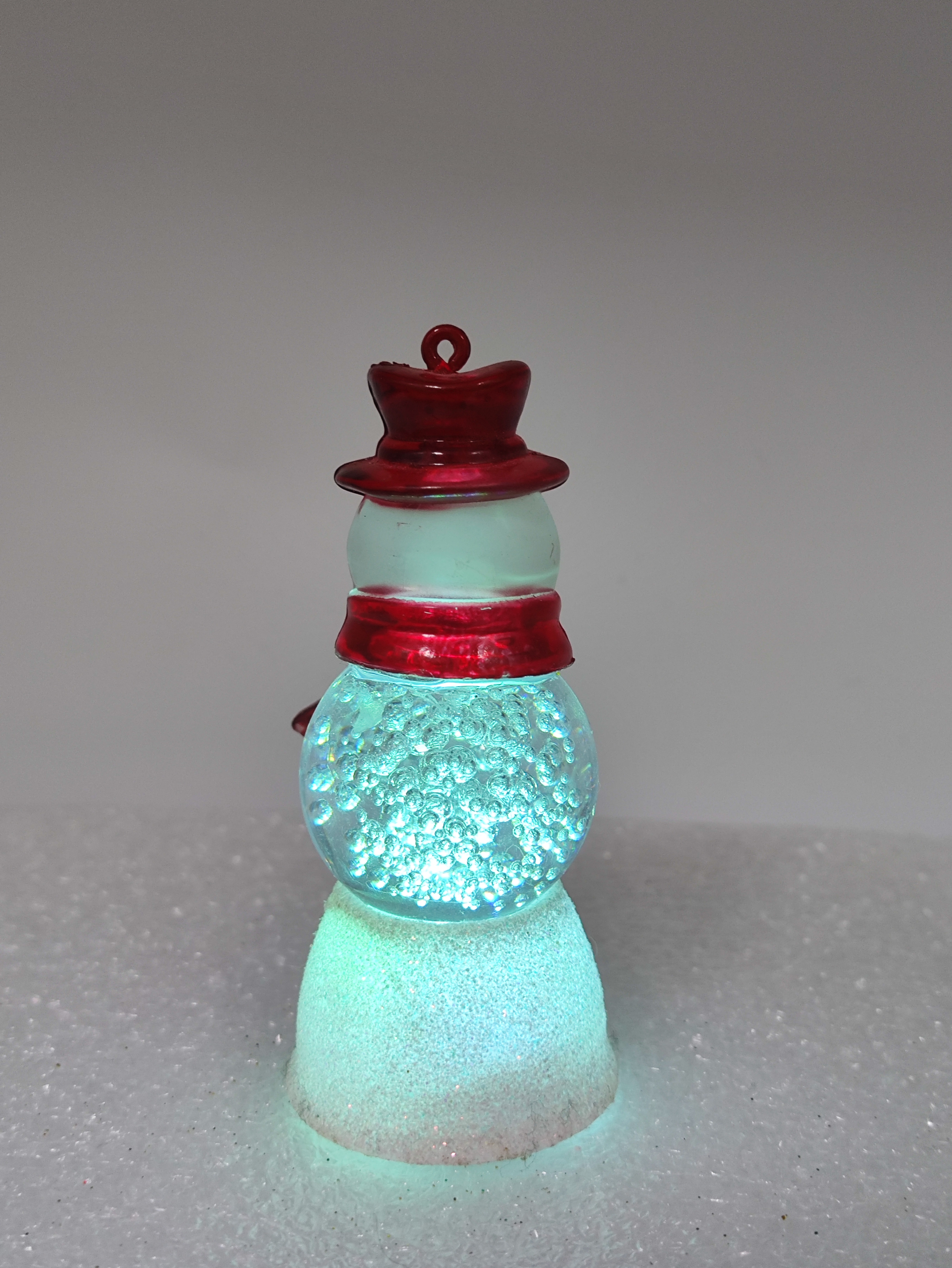 Christmas gift Bubble ball snowman three-piece set for children LED lights Christmas ornaments