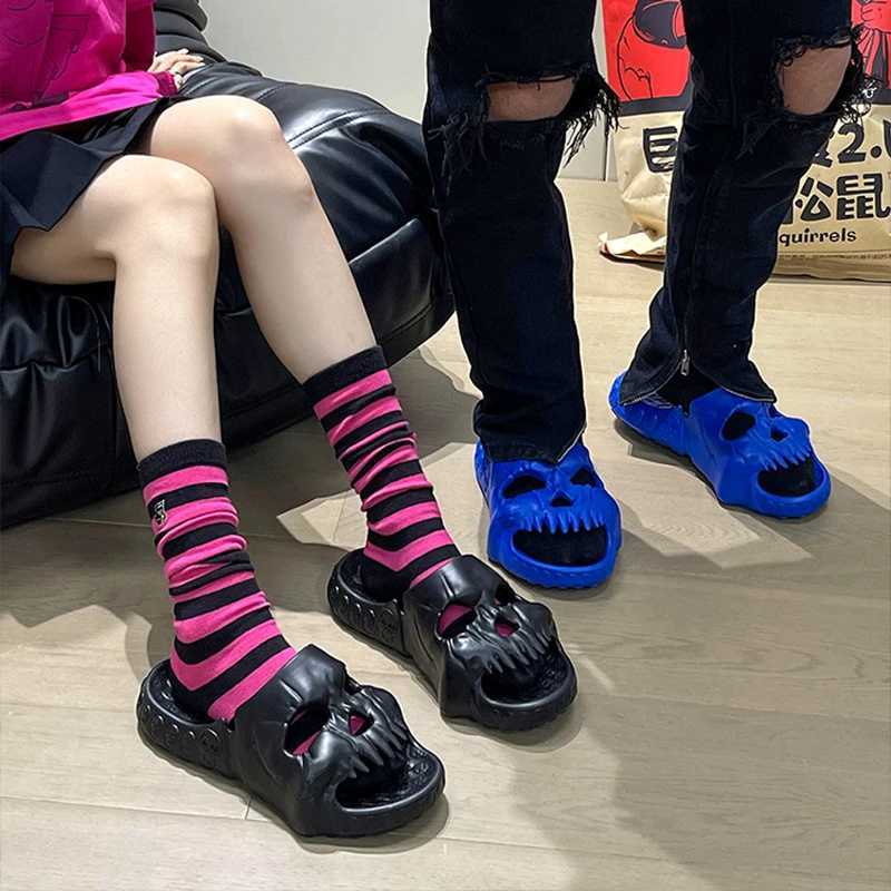 2023 summer skeleton mens slippers Easter slippers mens outdoor slippers CL240830
