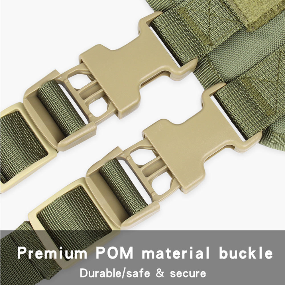 Tactical Dog Harness No Pulling,Tactical Dog Vest with Loop Panel Sturdy Handle,Breathable Military Dog Harnesses for Training