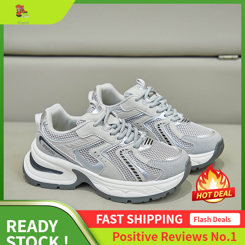Ddmysports Instagram Korean New Dad Women S Spring Student Sports Running Casual Shoes Thick Sole Eightened BS OUTDOOR