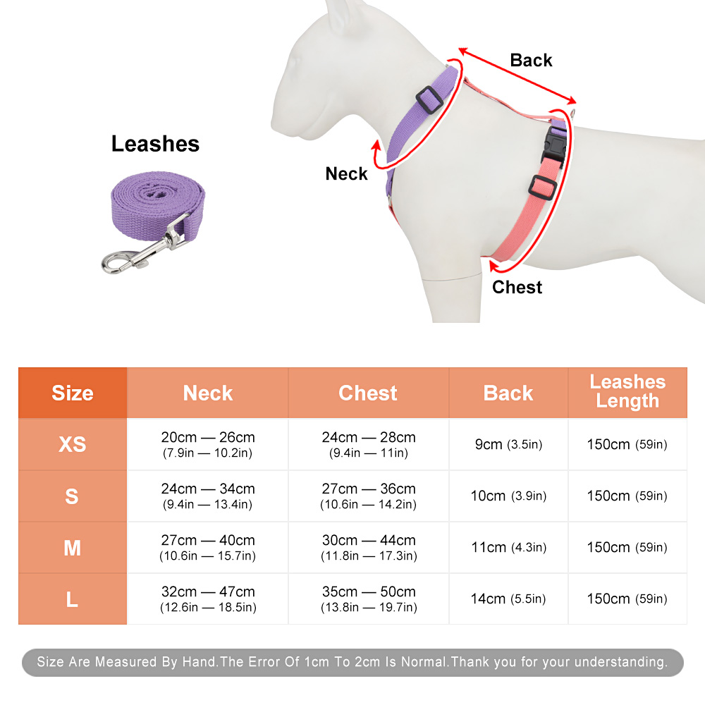 Step-in Dog Harness and Leash Set-No Pull Pet Adjustable Halter Harness with Leash Easy Walk Running Training for Small Dogs&cat