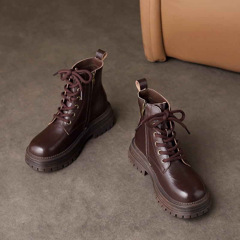 Ankle AIYUQI 2024 New Anti-slip Desert Short Boots Women Winter Platform British Style Women's Booties cb2c 's